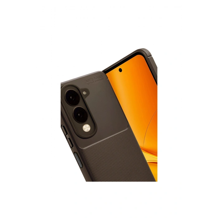 Vivo Y29s Auto Focus Karbon Kapak - Kahverengi