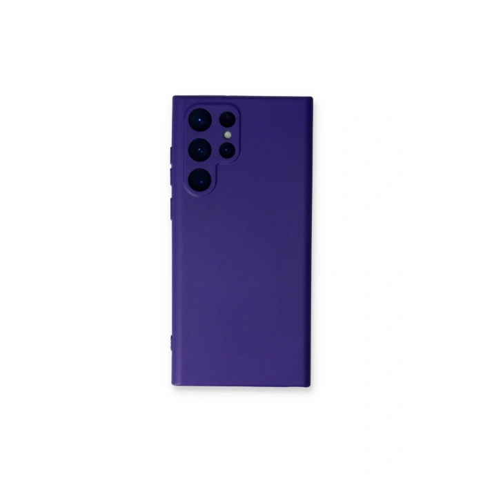 Samsung Galaxy S22 Ultra Kılıf Nano İçi Kadife Silikon - Mor