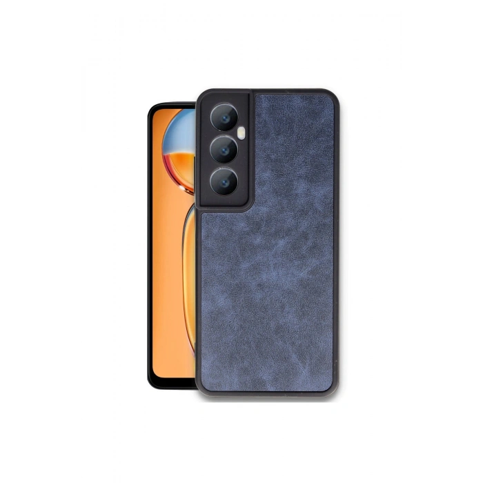 Realme C65 Kılıf Aras Deri Kapak - Lacivert