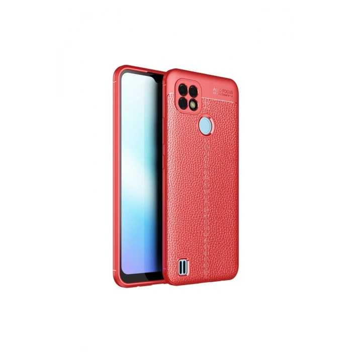 Realme C25 Kılıf Auto Focus Kapak - Kırmızı