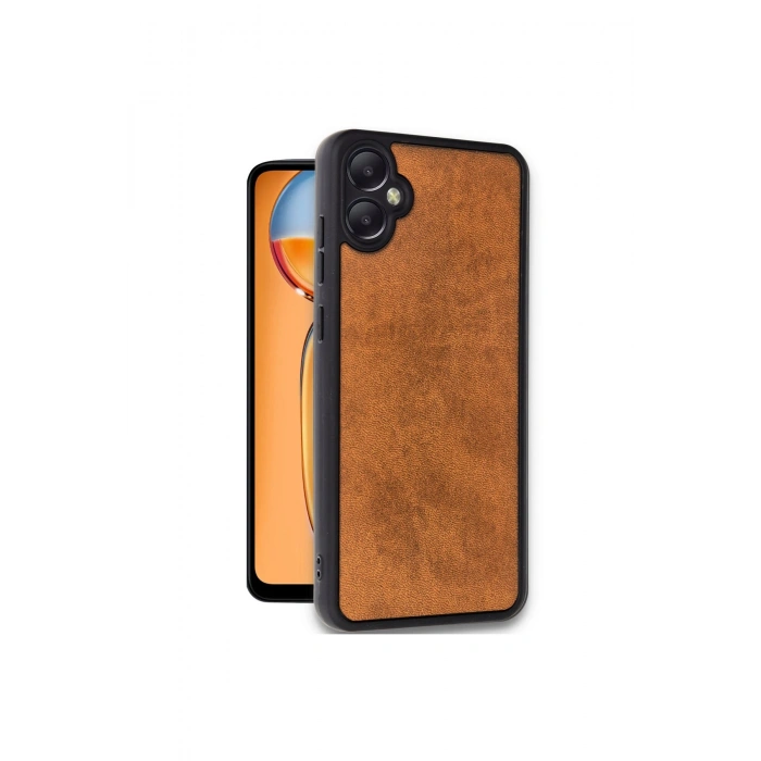 Samsung Galaxy A05 Kılıf Aras Deri Kapak - Taba