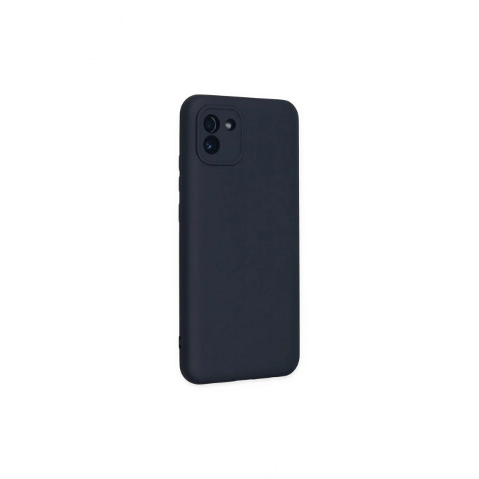 Samsung Galaxy A03 Kılıf Nano İçi Kadife Silikon - Lacivert