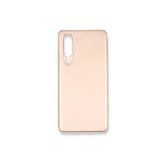 Huawei P30 Kılıf First Silikon - Rose Gold