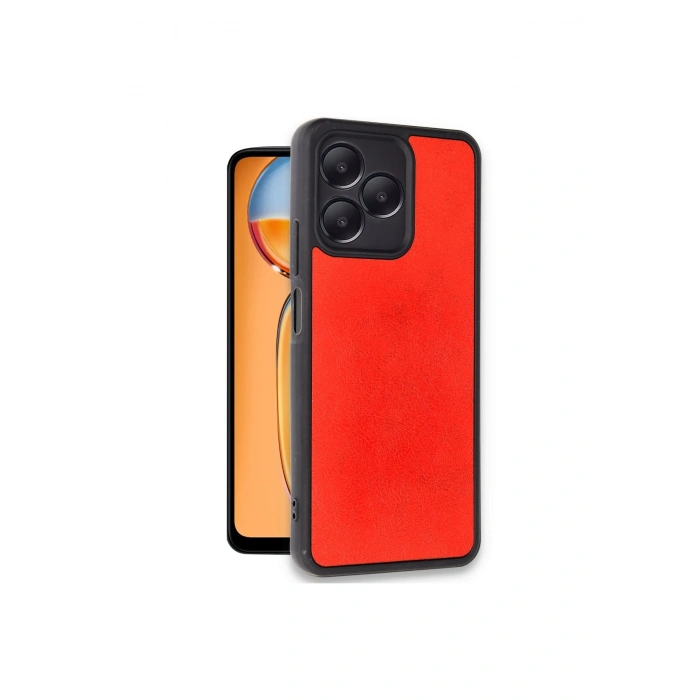 Realme Note 50 4g Kılıf Aras Deri Kapak - Kırmızı