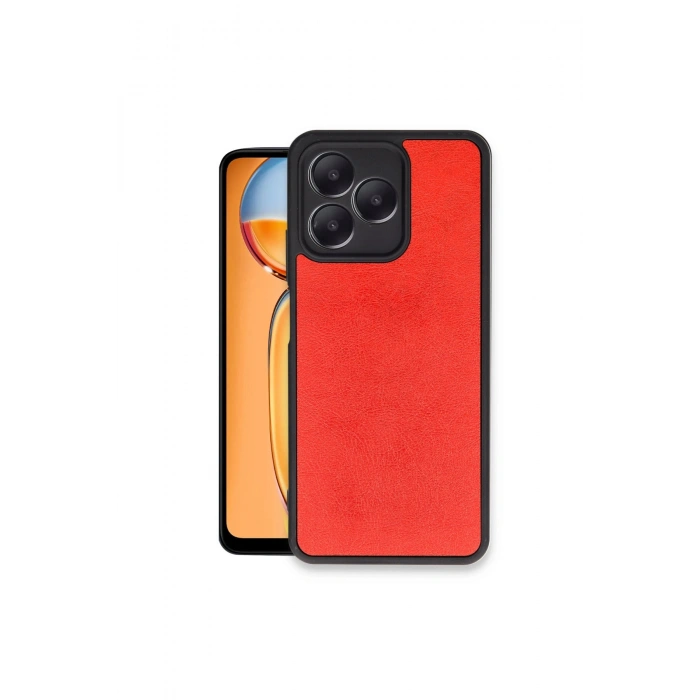 Realme Note 50 4g Kılıf Aras Deri Kapak - Kırmızı