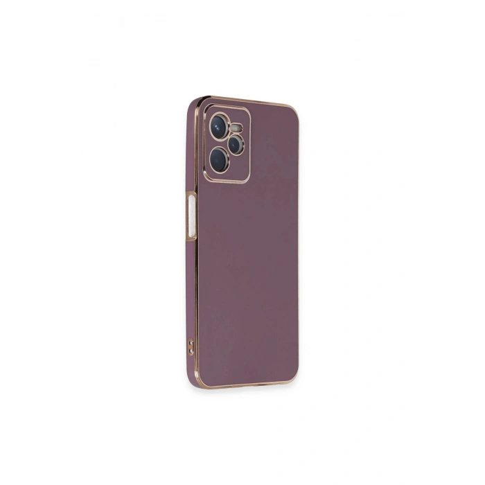 Realme C35 Kılıf Volet Silikon - Mor