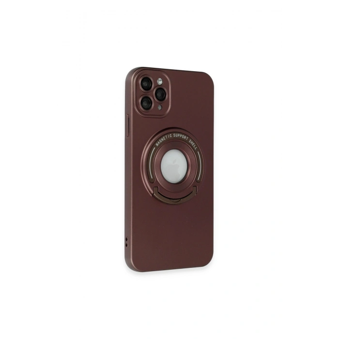 İphone 12 Pro Kılıf Lukka Magneticsafe Kapak - Kahverengi