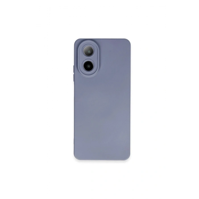 Oppo A38 Kılıf Nano İçi Kadife Silikon - Gri