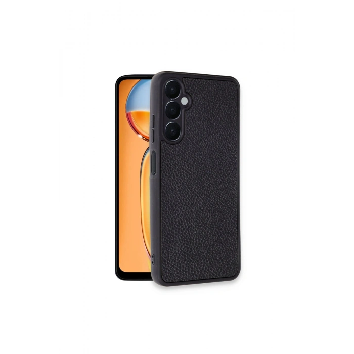 Samsung Galaxy A05s Kılıf Aras Deri Kapak - Siyah