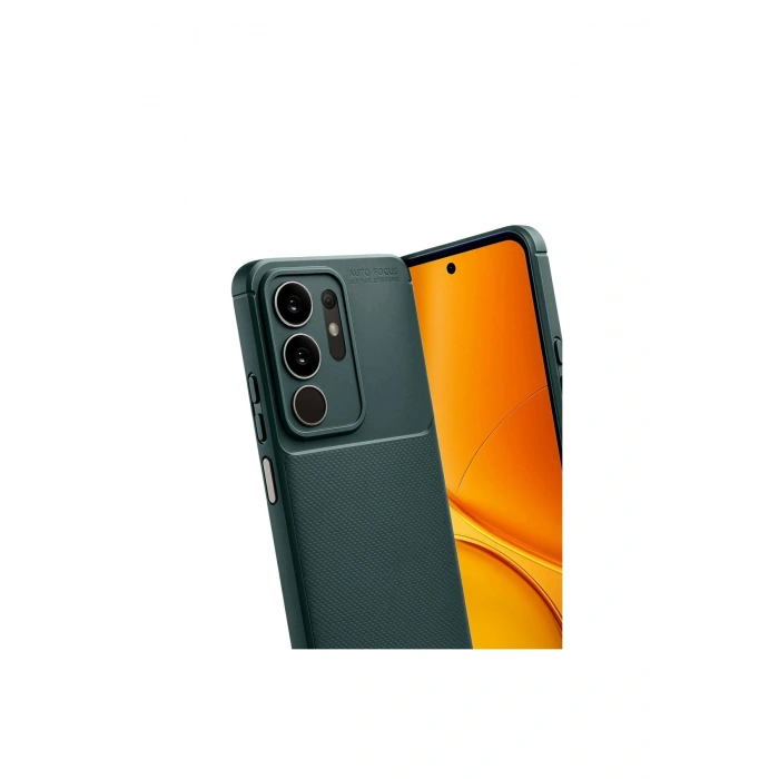 Vivo Y29 4g Auto Focus Karbon Kapak - Koyu Yeşil