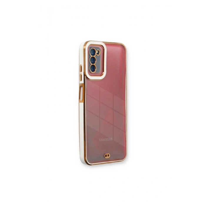 Samsung Galaxy A03s Kılıf Liva Lens Silikon - Beyaz