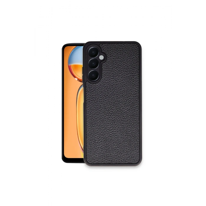 Samsung Galaxy M15 Kılıf Aras Deri Kapak - Siyah