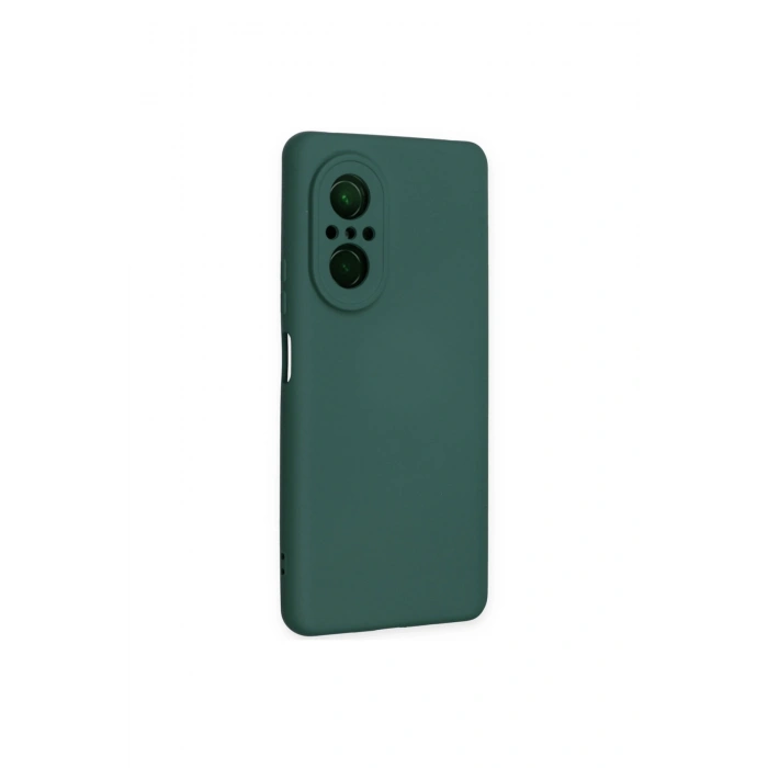 Huawei Nova 9 Se Kılıf Nano İçi Kadife Silikon - Koyu Yeşil