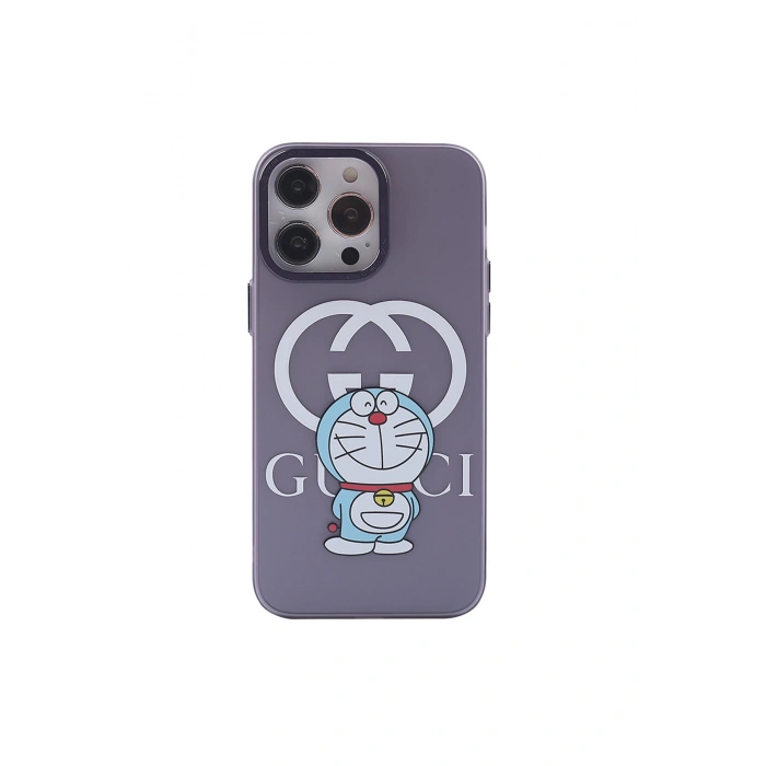 İphone 14 Pro Kılıf Prada Desenli Kapak - Prada Mor - 3