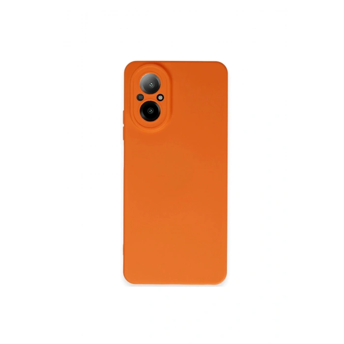 Realme 12 Lite Kılıf Nano İçi Kadife Silikon - Turuncu