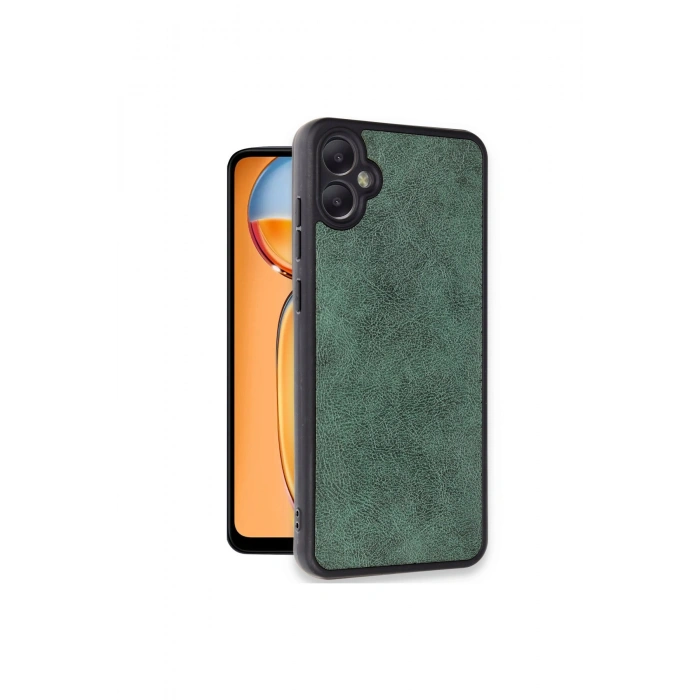 Samsung Galaxy A05 Kılıf Aras Deri Kapak - Koyu Yeşil