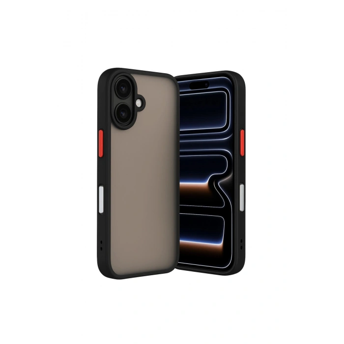 İphone 17 Kılıf Montreal Silikon Kapak - Siyah