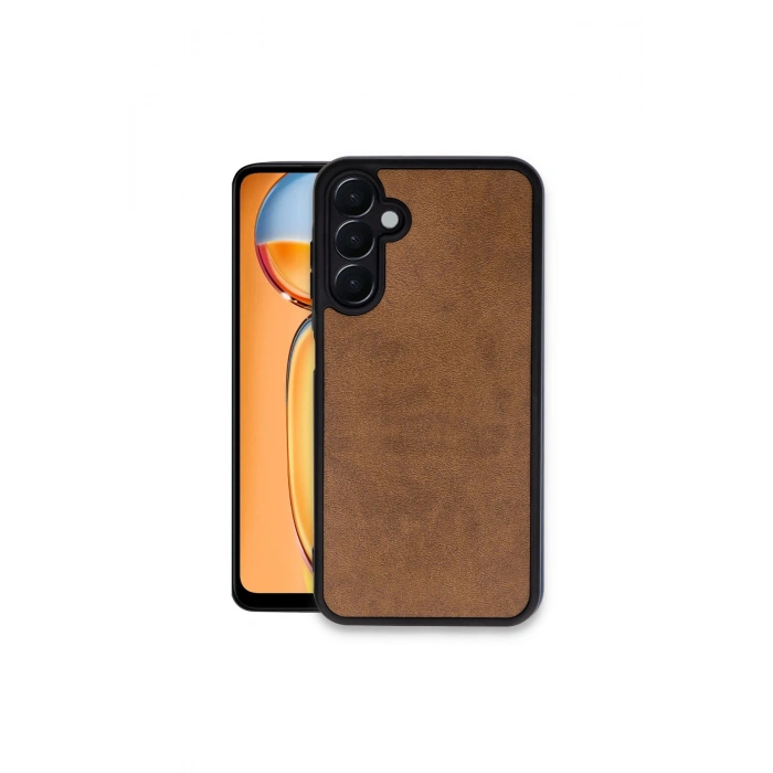 Samsung Galaxy A35 5g Kılıf Aras Deri Kapak - Taba