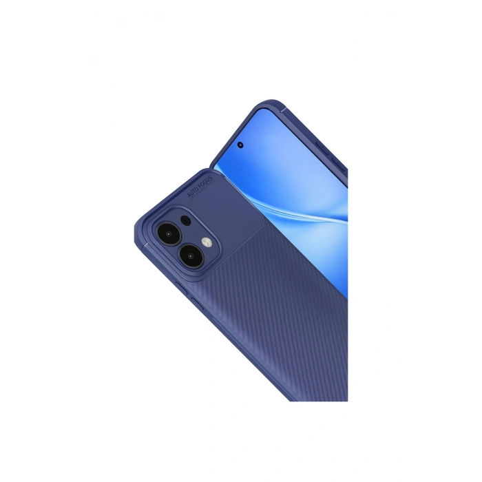 Oppo A6 Pro 4g Auto Focus Karbon Kapak - Lacivert