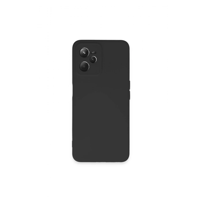 Realme C35 Kılıf Nano İçi Kadife Silikon - Siyah