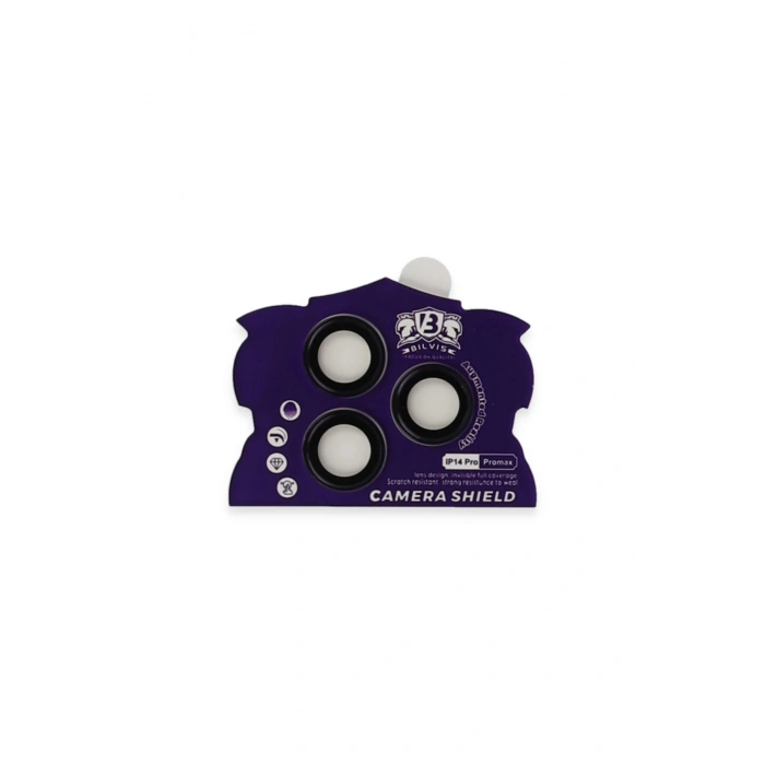 İphone 14 Pro Max Bilvis Titan Kamera Lens - Derin Mor