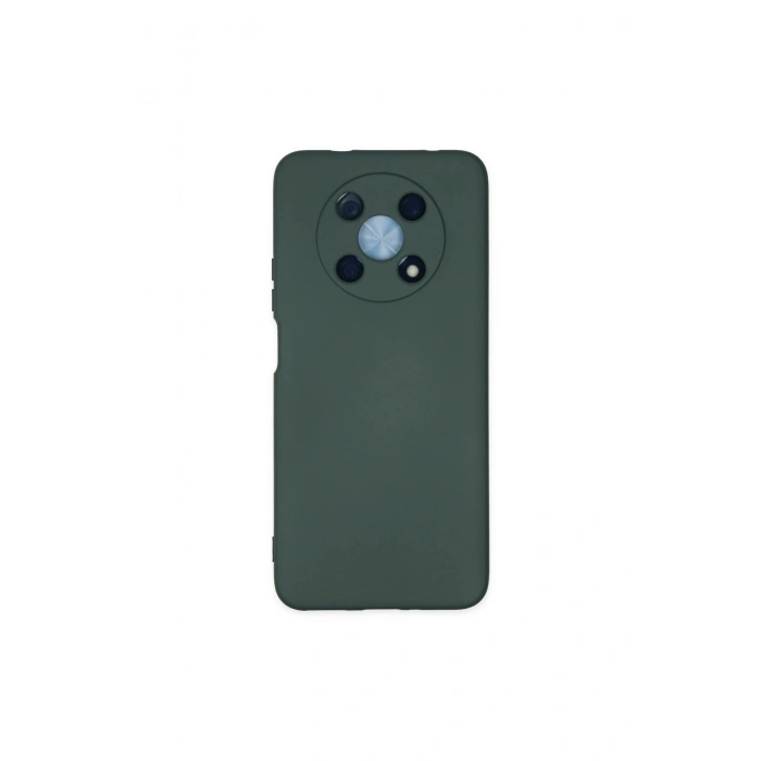 Huawei Nova Y90 Kılıf Nano İçi Kadife Silikon - Koyu Yeşil
