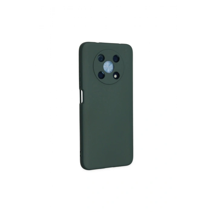 Huawei Nova Y90 Kılıf Nano İçi Kadife Silikon - Koyu Yeşil
