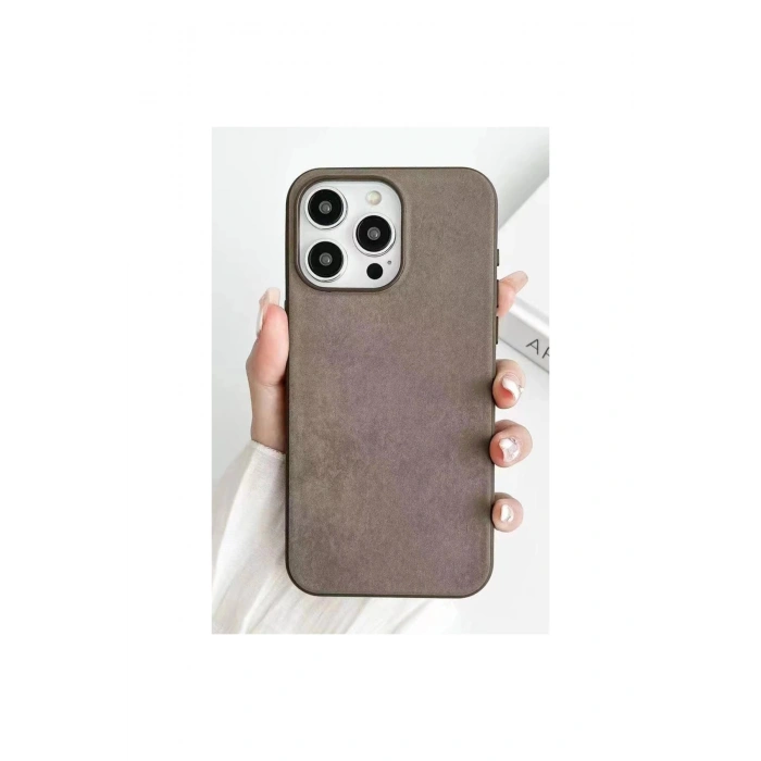 İphone 15 Pro Kılıf Karen Magsafe Kapak - Kahverengi