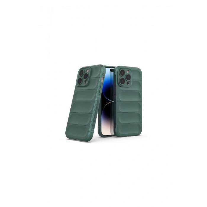 İphone 14 Pro Kılıf Optimum Silikon - Koyu Yeşil