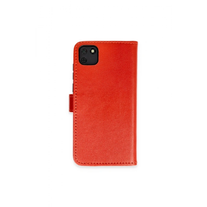 Huawei Y5p Kılıf Trend S Plus Kapaklı Kılıf - Kırmızı