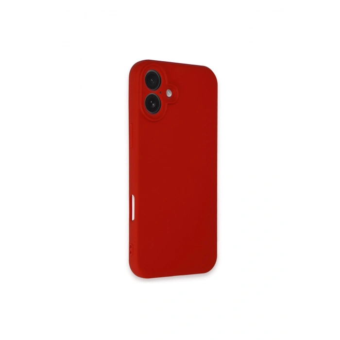 İphone 16 Plus Kılıf First Silikon - Kırmızı