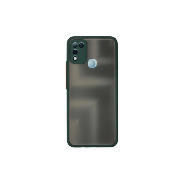 İnfinix Hot 10 Play Kılıf Montreal Silikon Kapak - Yeşil