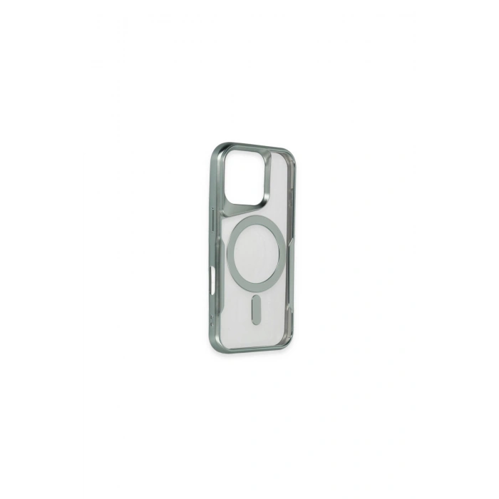 İphone 16 Kılıf Boyi Magsafe Silikon Kapak - Gümüş