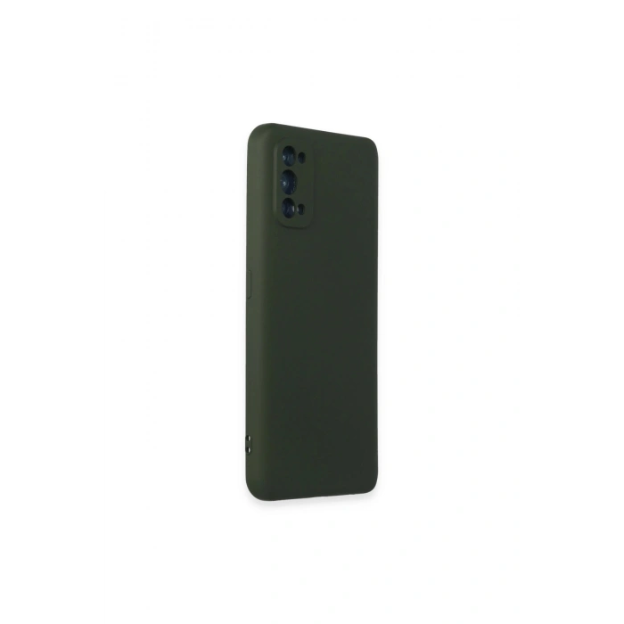 Realme 7 Pro Kılıf Nano İçi Kadife Silikon - Koyu Yeşil