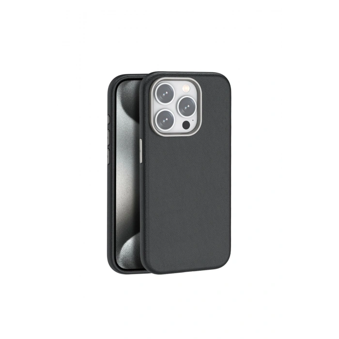 Joko İphone 14 Pro Max Kılıf Wonder Deri Magsafe Kapak - Siyah