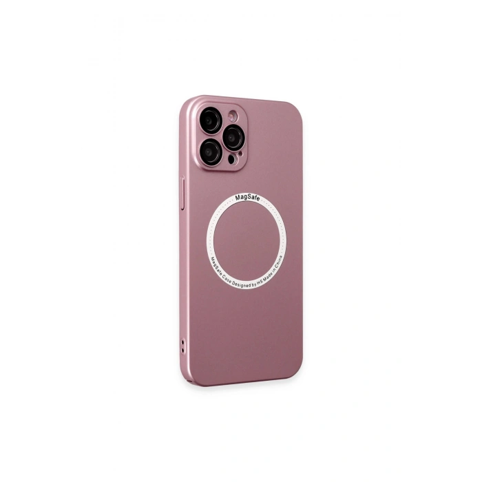 İphone 12 Pro Kılıf Jack Magneticsafe Lens Silikon - Rose Gold