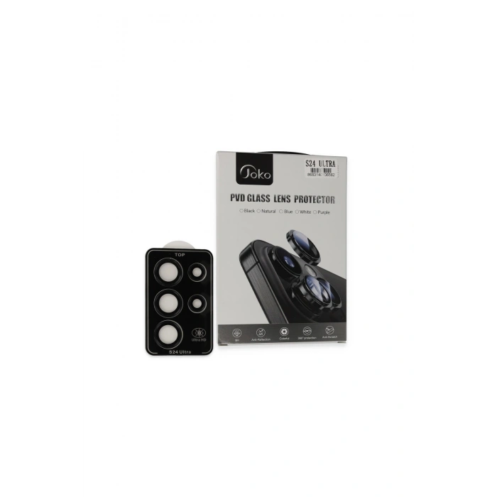 Joko Samsung Galaxy S24 Ultra Pvd Metal Kamera Lens - Siyah