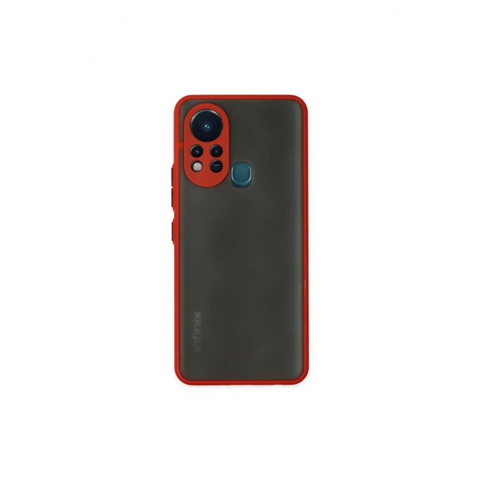 İnfinix Hot 11s Kılıf Montreal Silikon Kapak - Kırmızı