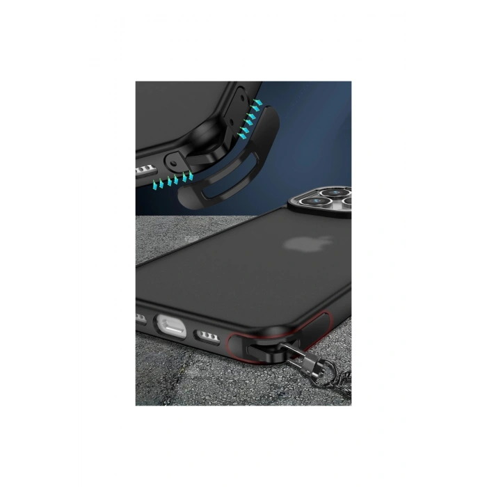 İphone 13 Pro Max Kılıf Elegant Kapak - Siyah