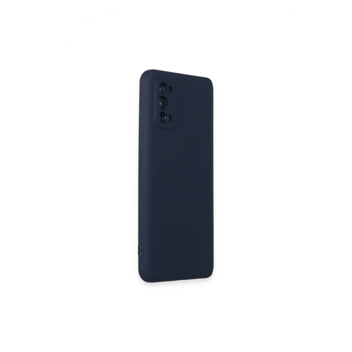 Realme 7 Pro Kılıf Nano İçi Kadife Silikon - Lacivert