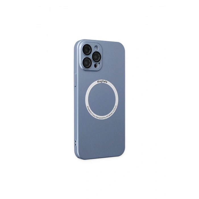 İphone 12 Pro Kılıf Jack Magneticsafe Lens Silikon - Sierra Blue