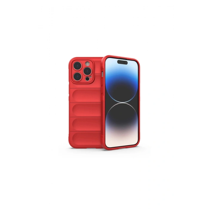 İphone 13 Pro Kılıf Optimum Silikon - Kırmızı