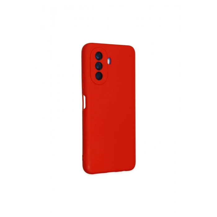 Huawei Nova Y70 Kılıf Nano İçi Kadife Silikon - Kırmızı