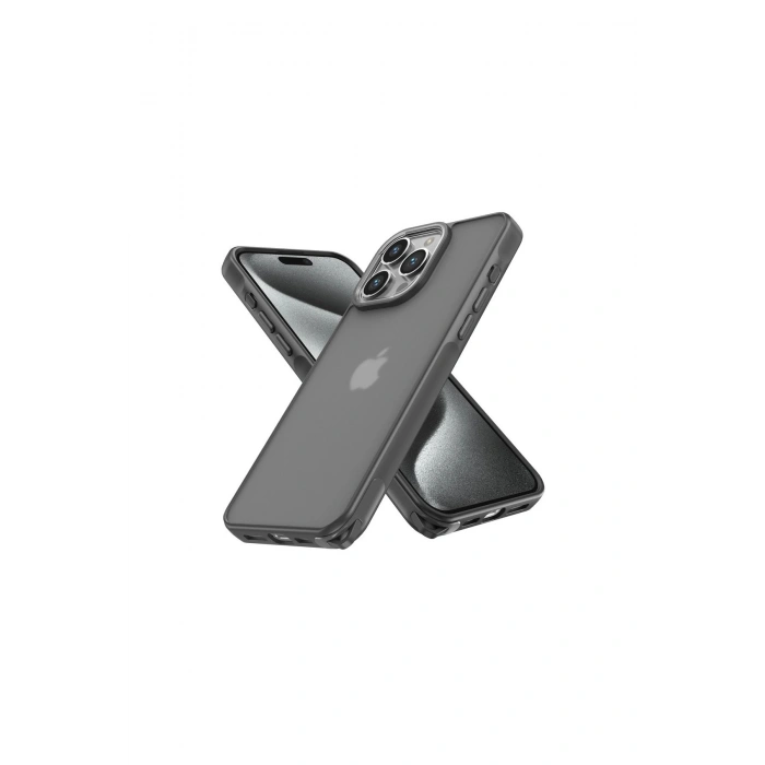 İphone 14 Pro Kılıf Elegant Kapak - Titan Gri