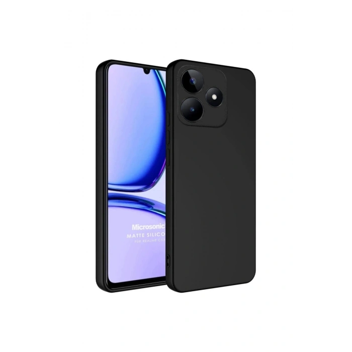 Realme C61 Kılıf First Silikon - Siyah