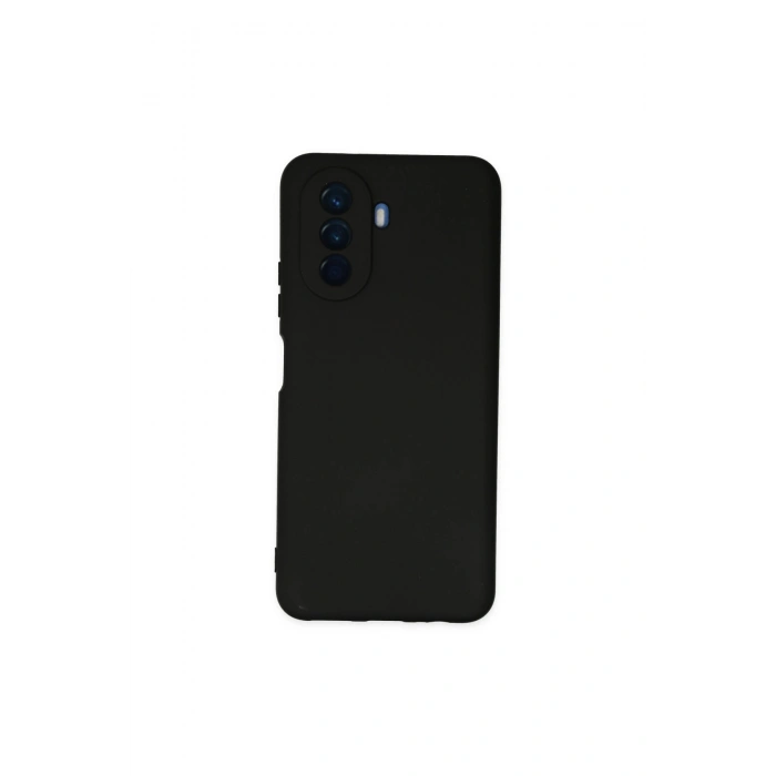 Huawei Nova Y70 Kılıf Nano İçi Kadife Silikon - Siyah