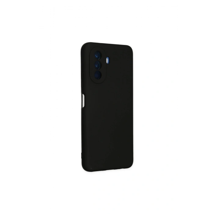 Huawei Nova Y70 Kılıf Nano İçi Kadife Silikon - Siyah