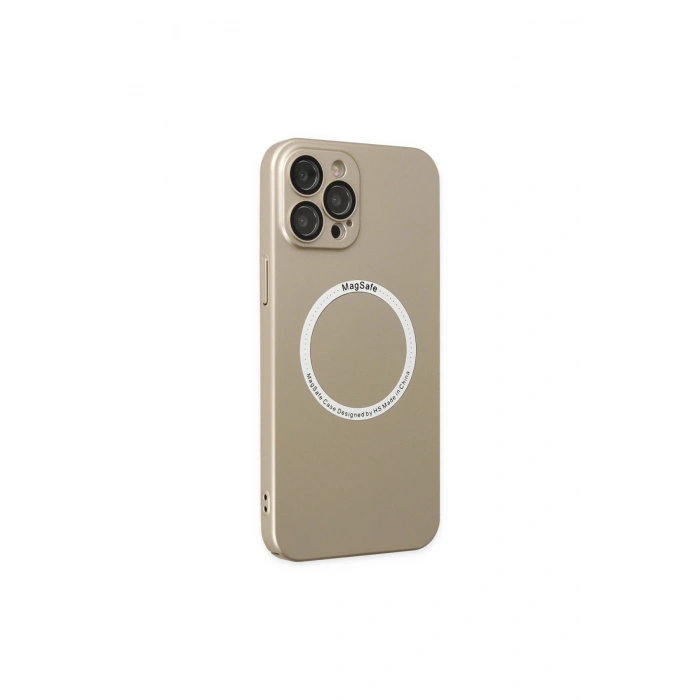 İphone 12 Pro Kılıf Jack Magneticsafe Lens Silikon - Gold
