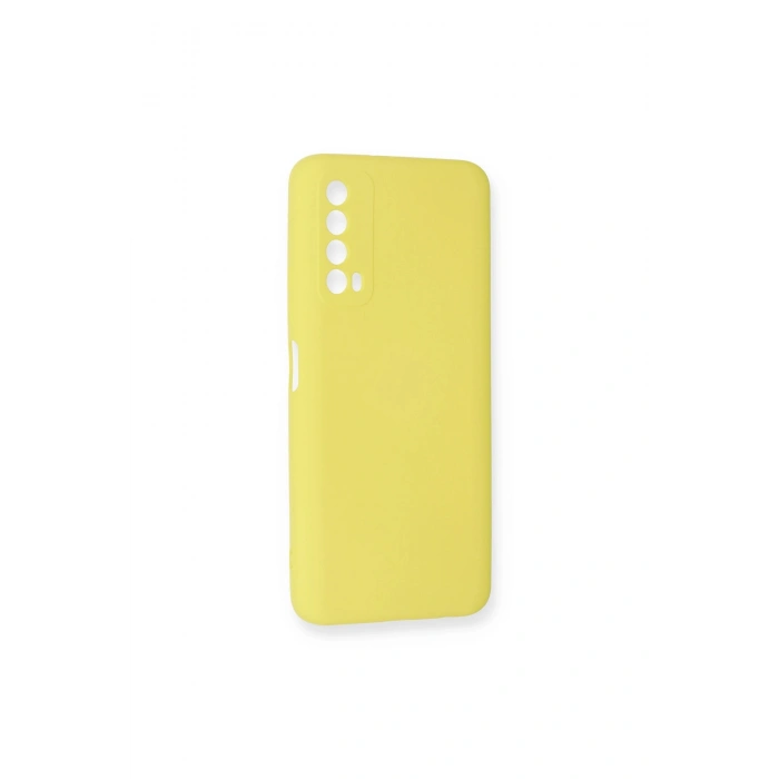 Huawei P Smart 2021 Kılıf Nano İçi Kadife Silikon - Sarı