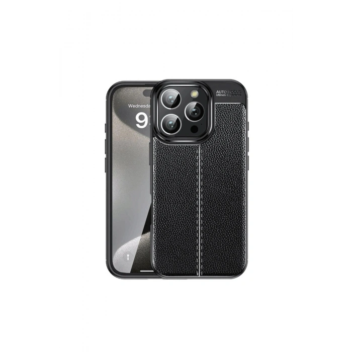 İphone 16 Pro Max Kılıf Auto Focus Kapak - Siyah